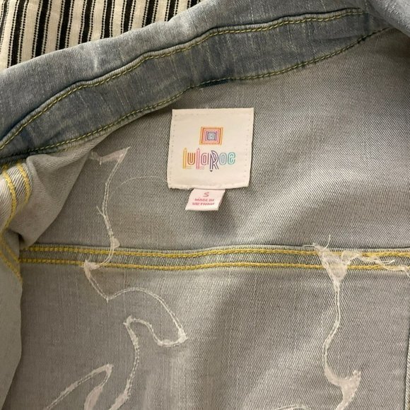 Lularoe Jaxon Jean Jacket‎ - Picture 4 of 7